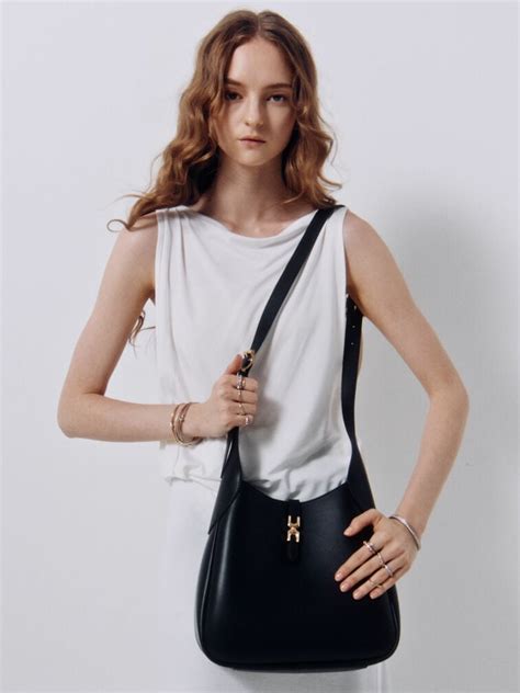 Black Adalyn Hobo Bag - Black - Bags - CHARLES & KEITH IN