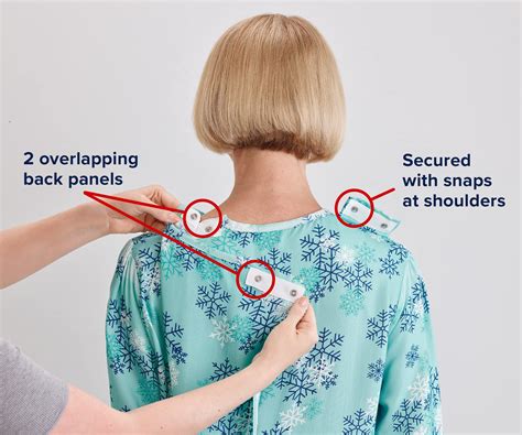 Women’s Open Back Adaptive Lace Trim Nightgown - Long Sleeve Flannel ...