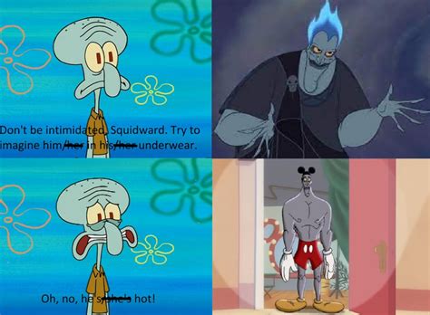 Squidward Intimidated By Hades | Know Your Meme