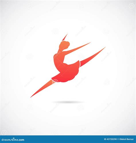 Ballet Dancer Silhouette Vector Symbol Icon or Stock Vector ...