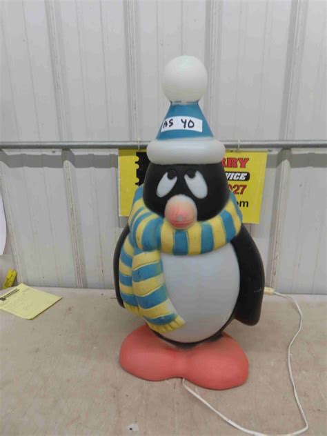 Penguin Blow Mold 28'' Tall - McSherry Auction Service Ltd.