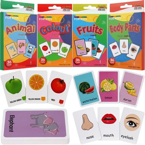 Buy leyun Kids Flash Cards Set Flash Cards for Children Early Learning ...