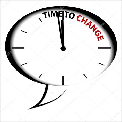 Clock "Time is Change" Stock Vector by ©ngaga35 32338075