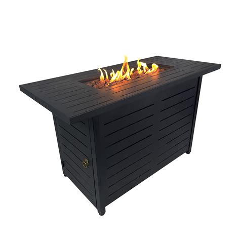 Image result for Rectangular Propane Fire Pit Table