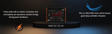 Ajanta Quartz OLC-105 Digital LED Wall Clock
