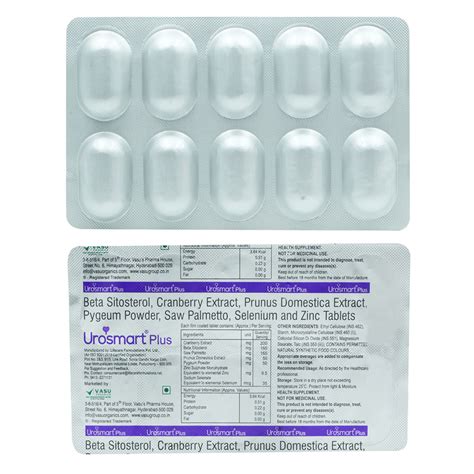 Buy Urosmart Plus Tablet | 19 Minutes Delivery | Apollo Pharmacy