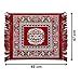 Buy Heart Home Rangoli Design Velvet Square Pooja Mat (Maroon) Online ...