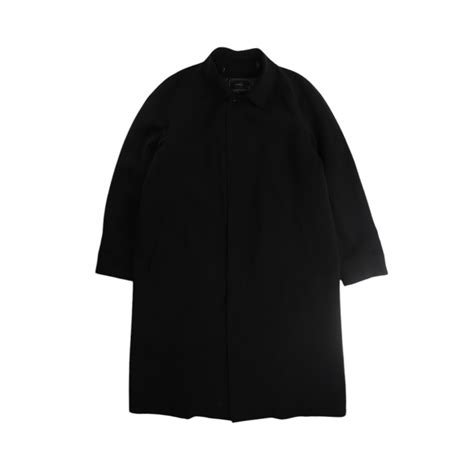 【OTSU】1990's "toromi" fabric long balmacaan coat -12244- | cv