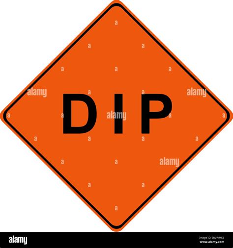 DIP traffic warning sign Stock Photo - Alamy