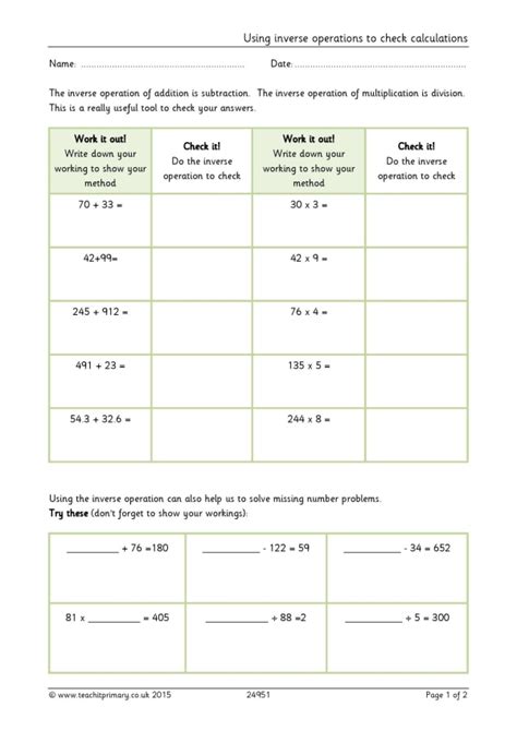 Image result for Simple Inverse Operations KS2