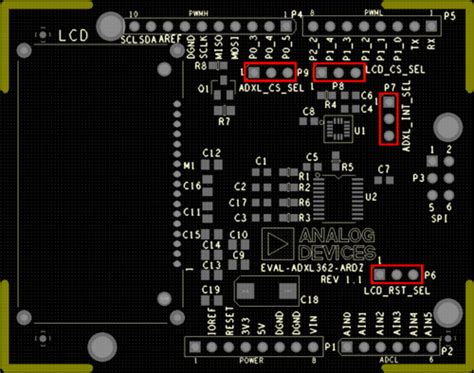 EVAL-ADXL362-ARDZ Shield [Analog Devices Wiki]