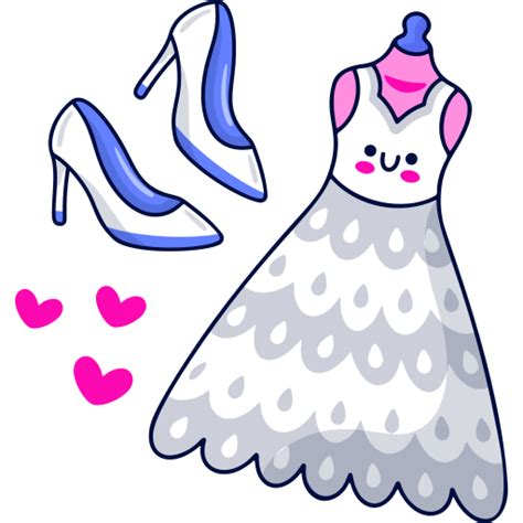 Wedding dress Stickers - Free fashion Stickers