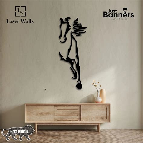 Metal wall art, Galloping Horse wall art, Metal decoration, Running ...