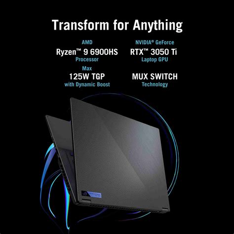 ASUS ROG Flow X16 with 90Whr Battery AMD Ryzen 7 Octa Core 6800HS - (16 ...