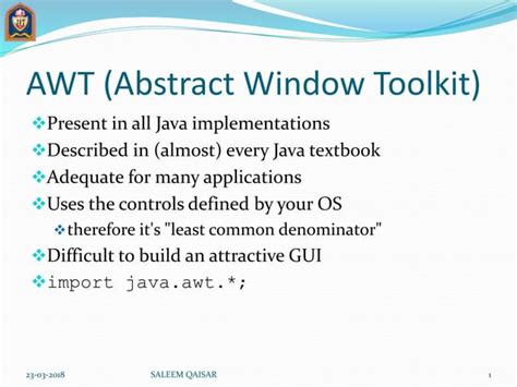 Image result for Java AWT Implementation