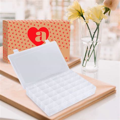 ARCHIES Plastic Storage Containers Boxes (19 X 4 X 13 Cm ,Gridcells ...