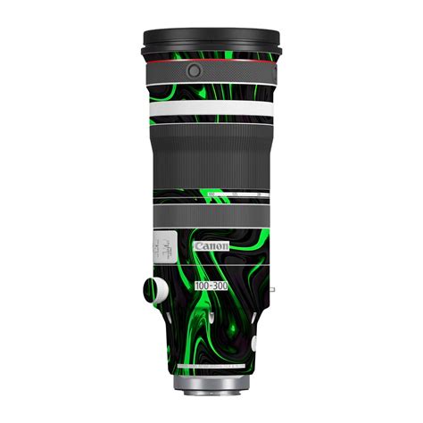 Green Liquid Pattern Canon RF 100-300mm F/2.8 L IS USM Camera Lens Ski