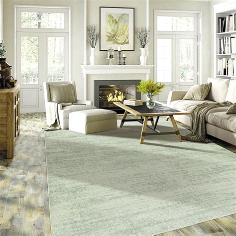 Amazon.com: BILEEHOME Sage Green Area Rug 5x7,Boho Abstract Washable ...