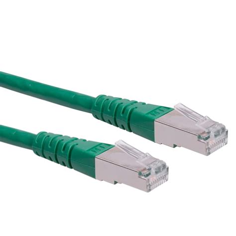 21.15.0826-100 Roline | Roline, 1.5m Cat6, Green RJ45 to Male RJ45 Male ...