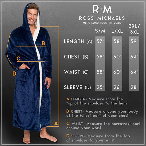 Mens Big And Tall Cotton Terry Hooded Robe Ross Michaels at Samuel ...