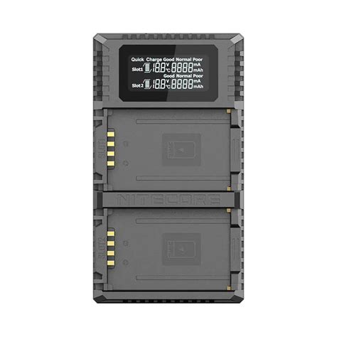 NITECORE ULM10 PRO Dual Slots Port USB Digital Battery Charger For ...