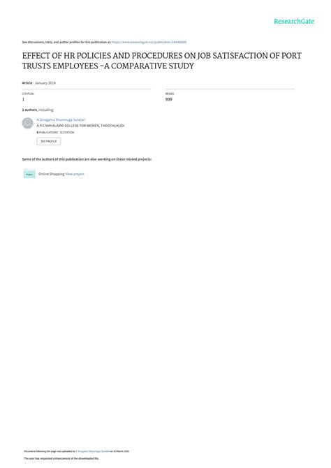 HRPolicy Procedure Article - See discussions, stats, and author ...