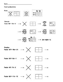 Image result for X Box Method for Math