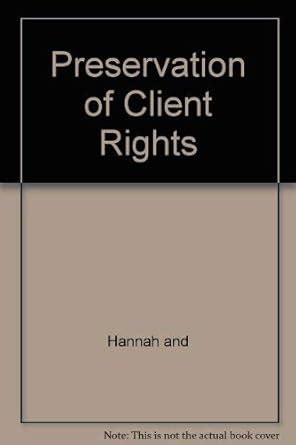 Buy Preservation of Client Rights Book Online at Low Prices in India ...