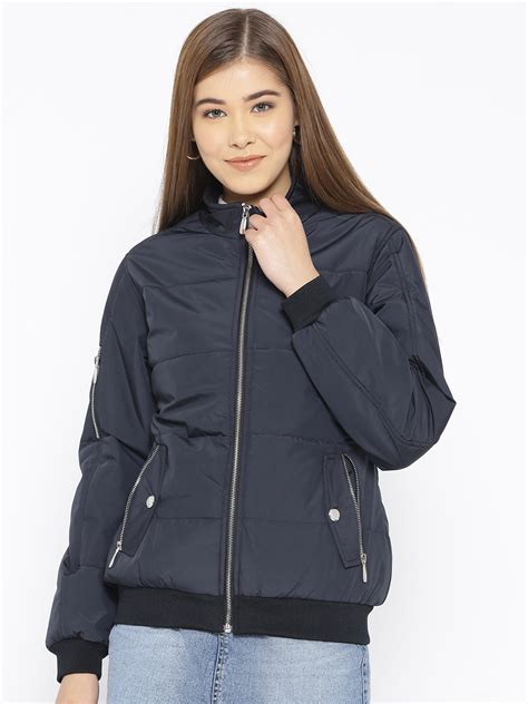 Navy Bomber Jacket - Jackets