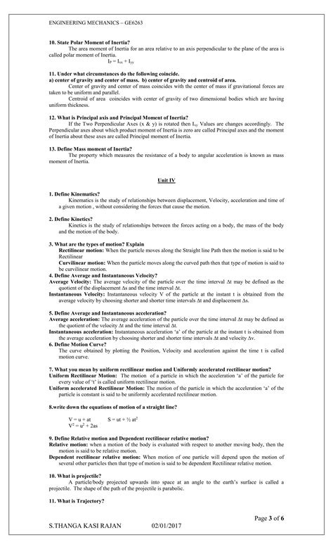 2 mark question engineering mechanics | PDF