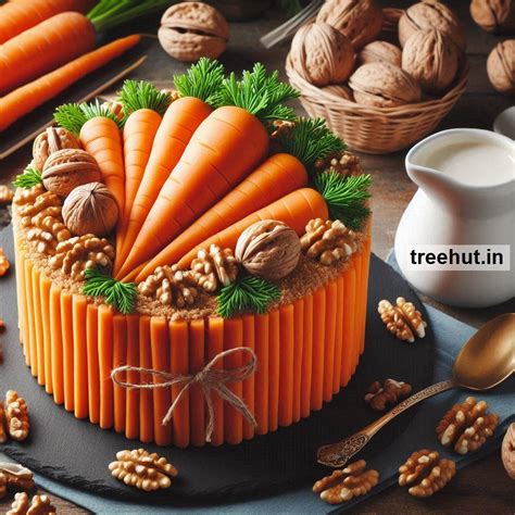 Carrot and Walnut Cake Decoration Ideas