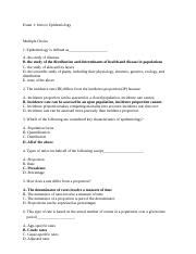Image result for Epidemiology Study Design Exam Questions PDF