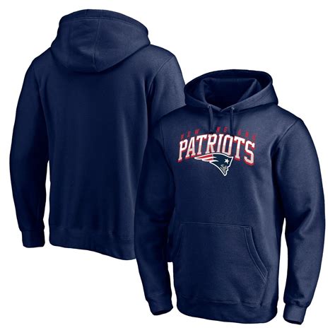 New England Patriots NFL Men's Navy Pullover Hoodie Sweatshirt Jacket ...