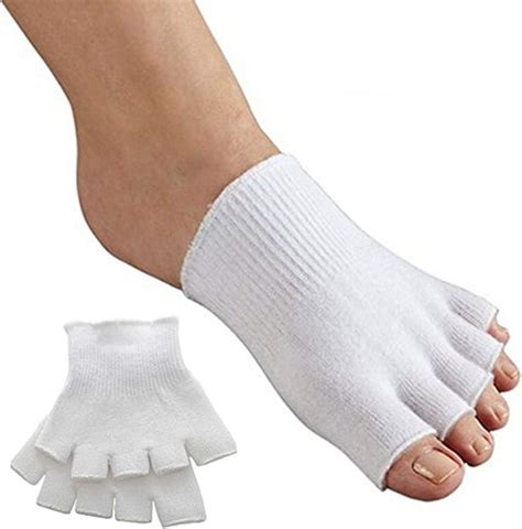 PEDIMEND Set of 2 gel-lined compression socks for toes Toe Separator Relieves foot pains, corns ...