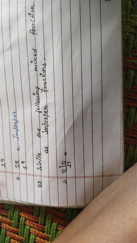 write the following mixed fraction as improper fraction 10 17 2 ...