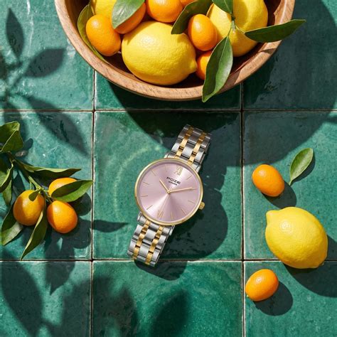 Buy Online Poze By Sonata Quartz Analog Pink Dial Two Toned Stainless ...