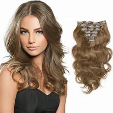 Light Brown Hair Extensions by Light Brown Wavy Clip In Hair Extensions Light Brown Hair Extensions