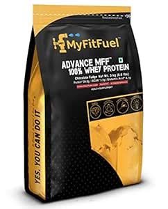 MyFitFuel Advance MFF 100% Whey Protein Powder, Whey With Digestive ...