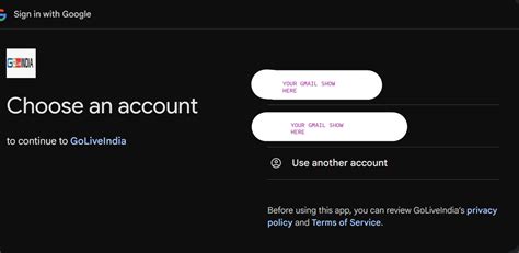 How to Log In with Google on GoLiveIndia | GoLiveIndia