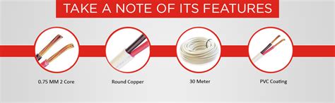 2 core Round Copper Wires and Cable for Domestic and Industrial ...