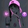 picture composition of a girl standing on a tight rope...write it in ...