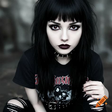 Emo girl on Craiyon