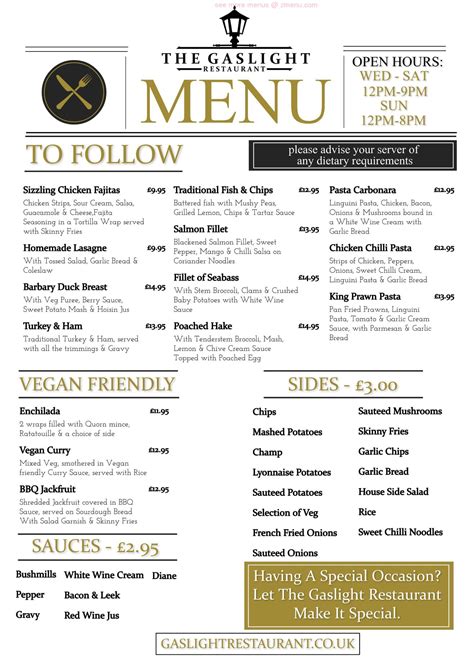 Gaslight Coffee Roasters Menu at Jimmy Ashman blog