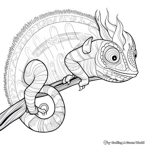 Chameleon Coloring Pages - Free & Printable!