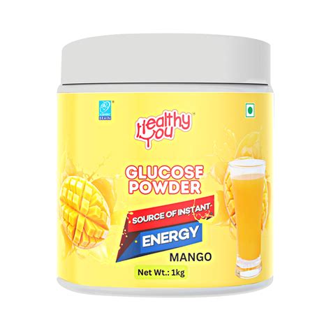Healthy You Glucose Instant Drink with Vitamin C Mango Powder | 30 ...