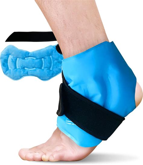 Amazon.com: RelaxCoo Ankle Ice Pack Wrap for Swelling, Reusable Gel Ice ...