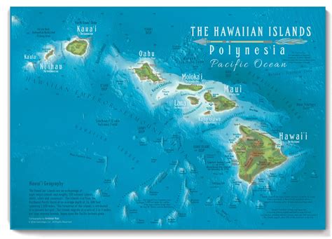 Hawaiian Islands Map