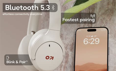 GOBOULT Q Over Ear Bluetooth Headphones with 70H Playtime, 40mm Bass ...