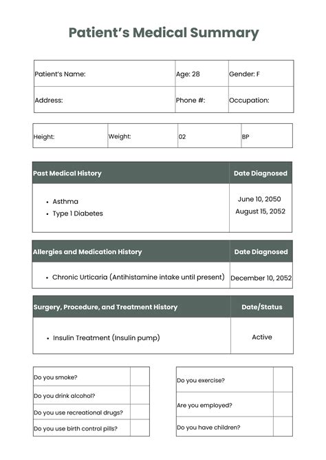 Medical Chart For Clinic - Illustrator, PDF | Template.net