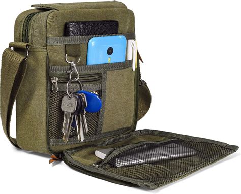 Amazon.com: dealcase Small Messenger Bag Casual Shoulder Bag Travel ...